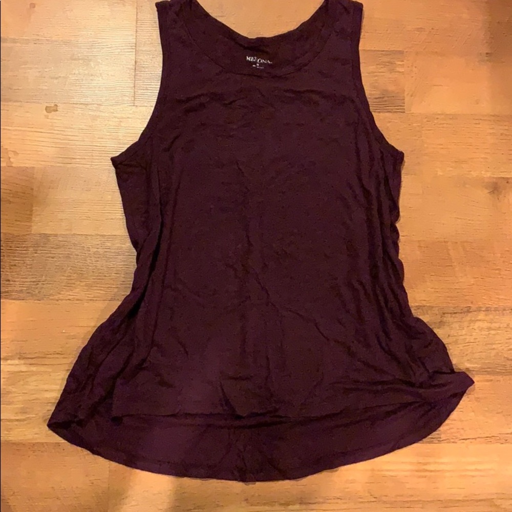 Merona burgandy tank top medium NWOT